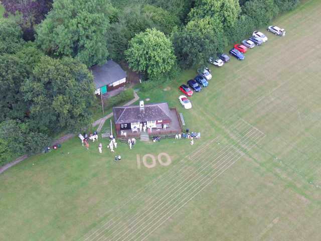 Image of Aerial photo of the pavillion