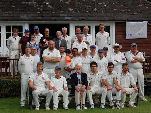 Image showing some of the players at the centenary match celebrations