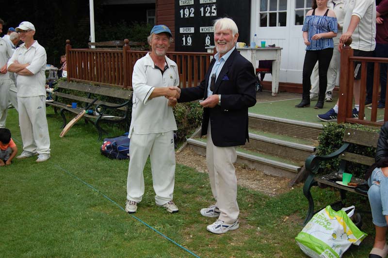 Crowhurst cricket club photo of Centenary celebrations 7th July 2019. Aerial phot of the pitch