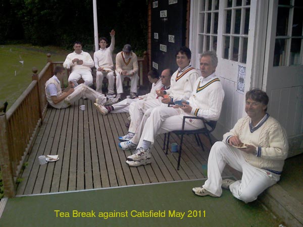 Crowhurst cricket club photo against Catsfield 28th May 2011