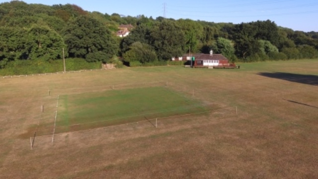 Crowhurst cricket club photo Cricket pitch and pavillion 2018