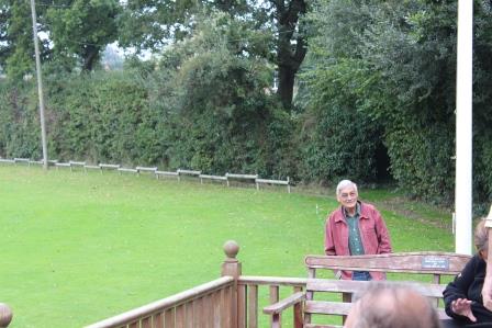 Crowhurst cricket club photo our chairman Mike Butters