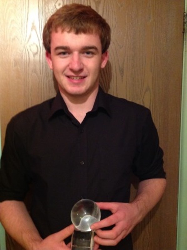 Picture of Players Player of the Year 2014 with his trophy