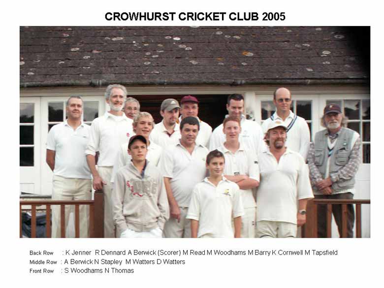 Crowhurst cricket club photo 2005