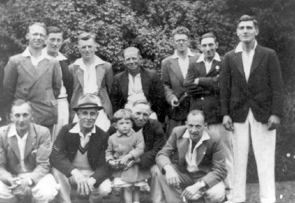 Crowhurst cricket club historical photo date July 1946