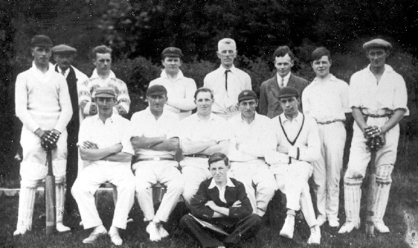 Crowhurst cricket club historical photo dated 1930