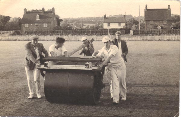 Crowhurst cricket club historical photo date July 1950s